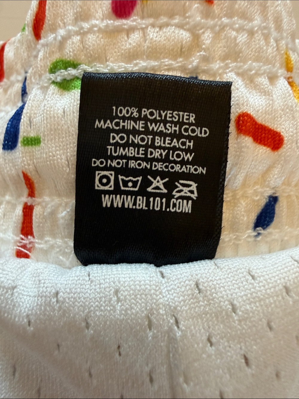 BASEBALL LIFESTYLE 101 ICE CREAM MESH SHORTS VANILLA - Picture 8 of 9